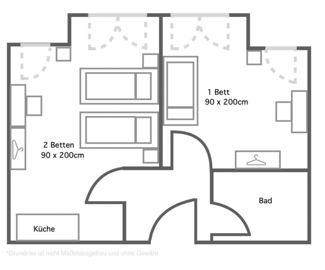 2 Zimmer Apartment Mit Bis Zu 4 Einzelbetten In Der Land Of Living Kelheim Extérieur photo